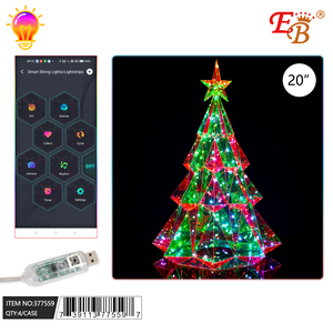 20 \ "LED albero di cristallo decorazione con telecomando 4PC/CS luci di natale - Product Image 1