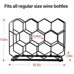 ชั้นวางไวน์หินอ่อนสีดำแบบตรงชั้นวางของในบ้านตู้เก็บไวน์โต๊ะวางโชว์ไวน์แชมเปญ - Product Image 6