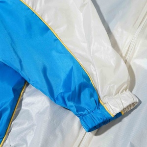 Custom Design 100% Cotton Coated Stand Collar <b>Half</b> <b>Zip</b> Breathable Gym <b>Men</b> Hoodies <b>Jacket</b> Blank Waterproof Windbreaker - Product Image 2