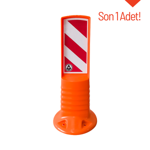 Délimiteur de direction flexible 50 cm blanc en PEHD, poteau de signalisation routière étanche IP68, outil de sécurité routière - Product Image 3