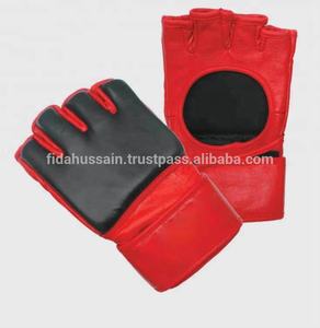 100% gros respirant demi doigt gants de boxe haut de gamme personnalisé combat coup de pied gant de boxe en cuir PU MMA gants de poinçonnage - Product Image 2