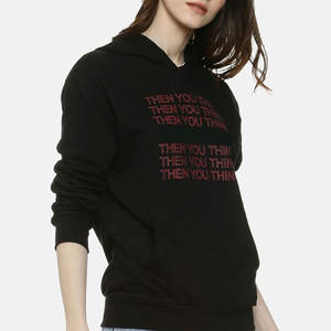 Sweats à capuche pour femmes à manches longues de couleur unie personnalisés au design unique Vente en gros de sweats à capuche respirants légers pour femmes - Product Image 4