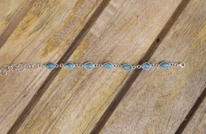สร้อยข้อมือทองแดงธรรมชาติสําหรับผู้หญิง 925 สร้อยข้อมือเงินทองแดงทองแดงสร้อยข้อมือพลอยผู้หญิงอุปกรณ์เสริม - Product Image 5