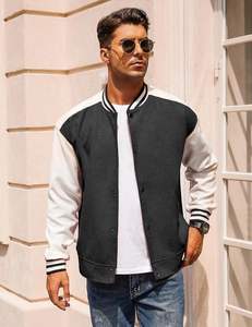 แจ็คเก็ตทีมแบบกำหนดเอง MOQ ต่ำ แจ็คเก็ตนักเรียนมัธยมปลาย/มหาวิทยาลัย แจ็คเก็ตเลตเตอร์แมน ระบายอากาศ กันลม สไตล์สตรีทแวร์ - Product Image 2