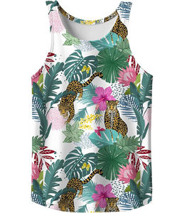 Camiseta Deportiva Personalizada para Hombre, Sin Mangas, Tejida, Transpirable, de Spandex/Algodón, Diseño Sólido, Estilo Urbano, para Verano - Product Image 4