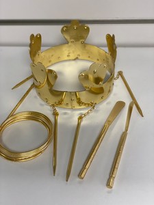 Oshun Dụng Cụ Kèm Vương Miện Dụng Cụ Và Vương Miện Oshun Bền Chất Lượng Cao Bằng Kim Loại Đồng Thau Nguyên Chất Dùng Cho Tôn Giáo Và Trang Trí Nhà Cửa Bán Sỉ - Product Image 2