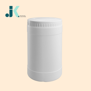 Boîte ronde en plastique blanc HDPE 1200ml avec bouchon à vis Qualité supérieure du fournisseur vietnamien Prix compétitif M0298 - Product Image 3