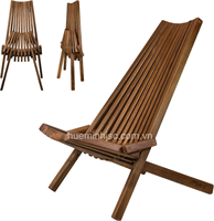 Chaise de pêche en bois d'acacia de haute qualité, chaise en bois d'acacia vietnamienne pliable pour une portabilité facile, respectueuse de l'environnement