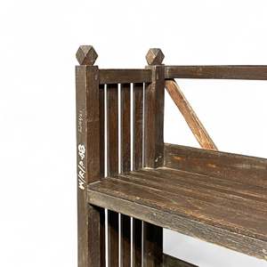 Rustic <b>Wooden</b> Bookshelf for Home Office Living Room Bedroom School Hotel with Durable Metal Cabinet Design - Product Image 3