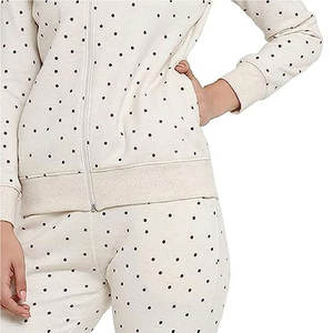 Survêtement en molleton de coton à capuche pour femme, best-seller, nouvelle arrivée, dernier design, style streetwear uni, décontracté, respirant - Product Image 6