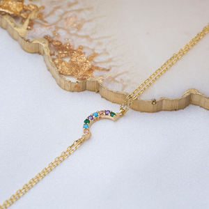 Lindo diseño mezcla CZ piedra hecha a mano 925 plata esterlina encanto pulsera venta al por mayor joyería turca artesanía - Product Image 2