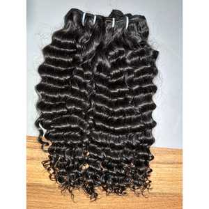 Top Grade 8 pouces vierge brut indien extensions de cheveux non transformés trame vague profonde crépus cuticule couleur de cheveux naturelle pour les femmes - Product Image 3