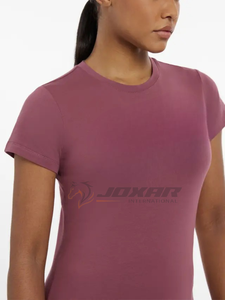Camiseta de equitación transpirable ligera, Top ecuestre que absorbe la humedad, ropa atlética elegante de secado rápido, tops de entrenamiento de tela elástica - Product Image 2