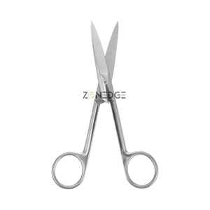 Ciseaux à barbe noire personnalisés de qualité supérieure ciseaux à sourcils de maquillage en acier inoxydable Mini ciseaux à cils avec logo - Product Image 1