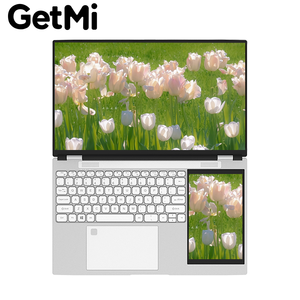 Portátil de Doble Pantalla Personalizado GetMi E156D, Intel N100, Windows 11, para Multitarea, Oficina y Trading - Product Image 1