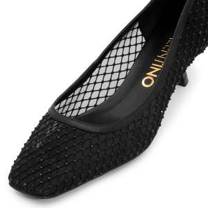 Pour les escarpins noirs Valentino Crystal - Product Image 5
