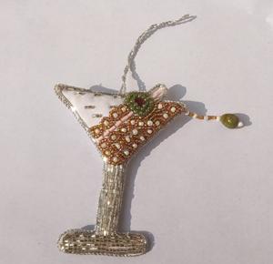 Décorations de Noël de style moderne, de haute qualité, en zari blanc, 4 pouces, vente en gros, prix bas, fournitures de vacances - Product Image 3