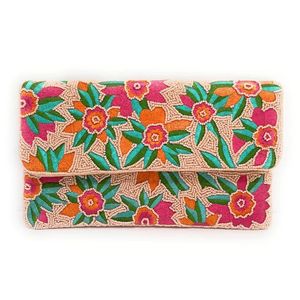 Statement Handcraft Jewelry <b>Beaded</b> Embroidery <b>Pink</b> & Black <b>Beaded</b> Shoulder <b>Bag</b> With Fancy Cuteness & Top Style Trends From India - Product Image 5