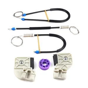 Juego de reparación de regulador de ventanilla eléctrica BWR506 puerta delantera derecha para Polo MK4 6Q 9A 9N 9N3 2001-2009 HB 5 puertas 9A4 2002-18 sedán de 4 puertas - Product Image 1