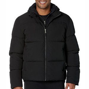 Veste bouffante coupe-vent pour hommes avec capuche en polaire, nouveau manteau à capuche épais en coton épais de créateur, vente en gros - Product Image 3