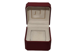 Boîte rigide pour montre en carton recyclé avec logo personnalisé, laminage mat 3 mm, gaufrage à chaud or, revêtement UV, impression sur papier - Product Image 1