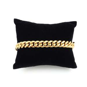 สร้อยข้อมือทองคำ 14K ลายคิวบัน ขนาด 10 มม. สำหรับโอกาสเป็นของขวัญ - Product Image 4