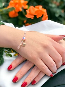 Bracelet enveloppant tendance en acier inoxydable avec pierre en zircon - Cadeau - Product Image 1