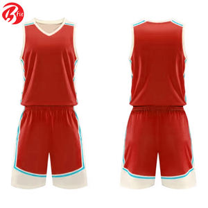 Impression par transfert de chaleur séchage rapide hommes portent des uniformes de basket-ball de sport ensembles de vêtements de basket-ball respirants pour adultes - Product Image 4