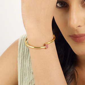 กำไลข้อมือแฟชั่น ทองคำประดับอัญมณี - Product Image 2