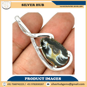 Vente chaude 925 Sterling Silver Geode Druzy Pendentif fait main à vendre au meilleur prix - Product Image 4