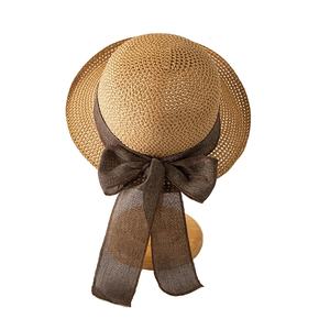 Chapeaux Fedora en paille de raphia imprimés pour la protection solaire des vacances, décontractés pour le voyage et le cyclisme, promotion économique, logo personnalisé - Product Image 2