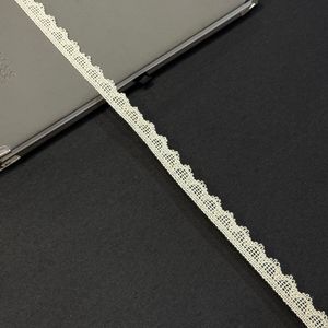 Beige coton floral crochet dentelle garniture étroit ruban décoratif 15mm doux durable lavable pour vêtements artisanat bricolage en gros - Product Image 2