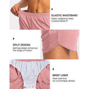 Vêtements pour femmes Shorts pour femmes avec poches 100% coton Polyester cordon de serrage taille poches zippées Shorts pour femmes à vendre - Product Image 3