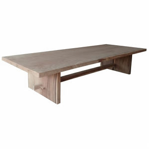 Mesa de Comedor Gigante de Madera Suar, Moderna, Minimalista y Duradera, al Mejor Precio Directo de Fábrica, para Muebles de Hotel y Uso en Restaurantes - Product Image 3