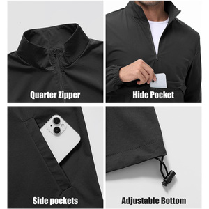 Chaqueta cortavientos de golf personalizada Streetgrace para hombre OEM material transpirable con personalización de logotipo y opciones de etiqueta privada - Product Image 5