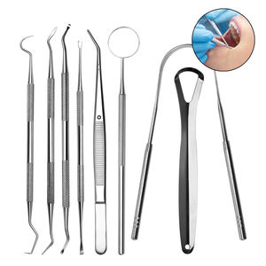 Kit dentaire médical 3 en 1 - Ensemble d'instruments chirurgicaux manuels de haute qualité Miroir buccal Pince Sonde Certifié CE Garantie de 3 ans - Product Image 4