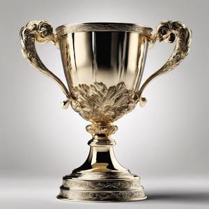 Elegant <b>Metal</b> Cricket Trophy Cup Championship Award Showpiece Display - Product Image 1