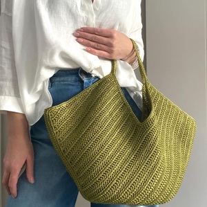 Bolso de mano de algodón lavable ecológico para mujer con asas fuertes y costuras duraderas para un uso duradero - Product Image 4