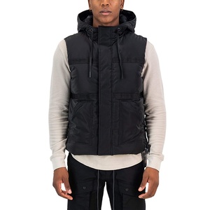 Chaqueta de Hombre de Alta Calidad, Estilo Urbano, Diseño Liso y Moderno, Corte Ajustado, Sin Mangas, Venta de Fábrica - Product Image 1