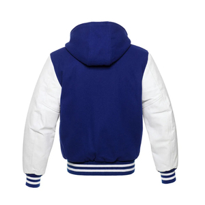 Custom Varsity Jacket Leather Sleeves Chenille Embroidery <b>Patch</b> Logo Baseball Jacket Contrast Varsity Jacket - Product Image 2
