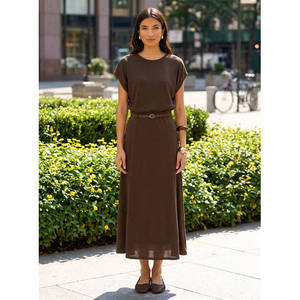 <b>Women's</b> Solid Short Sleeve Slim Casual Hip Length Round Neck Letter Pattern Leisure <b>Top</b> OEM - Product Image 2