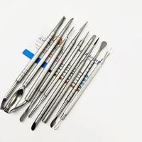 Pince à cuticules double extrémité en acier inoxydable, pousse-cuticules, coupe-ongles, outils de manucure réutilisables pour les ongles des doigts, des orteils et le nail art