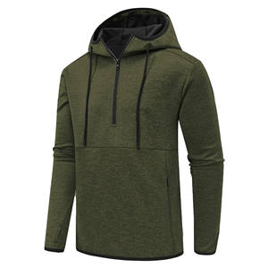 Sweat-shirts à capuche pour hommes, à fermeture éclair, manches longues, avec cordon de serrage, poche zippée, pour le sport - Product Image 6
