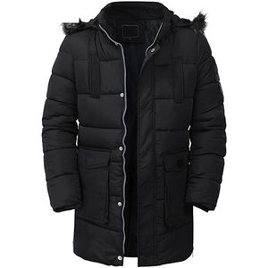 Parka d'hiver pour homme de haute qualité, imperméable, respirante, à capuche, chaude, avec rembourrage en coton, décontractée, grande taille, sportive, longue - Product Image 2