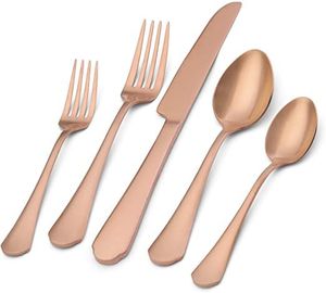 Juego de Cubiertos de Acero Inoxidable 304 de Diseño de Lujo con Recubrimiento PVD Dorado, Utensilios de Cocina, Juego de Cubiertos de Mesa, del Fabricante de India - Product Image 3