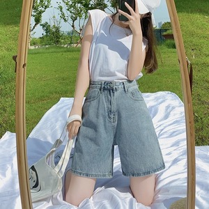 Rue Simple ample femmes jean 2025-2025 printemps été mode nouveau polyvalent taille haute genou longueur large jambe pantalon - Product Image 2