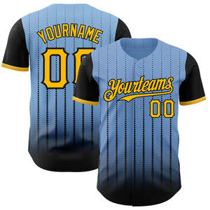 Fournisseur authentique de maillot de baseball en vrac tissu léger respirant conception de nom et de numéro personnalisés pour les clubs et les écoles - Product Image 4