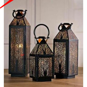 Bougeoir en métal de décoration moderne pour restaurant, lanterne de table fantaisie - Product Image 6