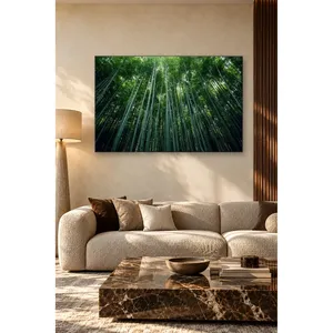 Impression sur toile Fida Bamboo Forest Rising Upward Low-Angle View - Product Image 3