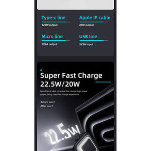 Batterie externe portable 50000 mAh avec charge rapide, chargeur de téléphone rechargeable au lithium-ion - Product Image 1